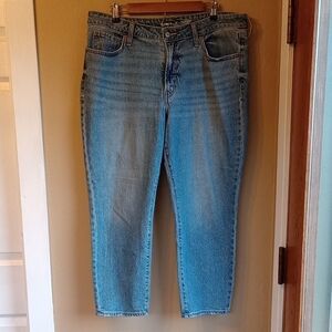 Old Navy OG Straight Jeans Tapered Boyfriend Fit Medium Wash Size 16P